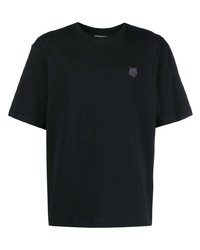 T-shirt girocollo nera di MAISON KITSUNÉ