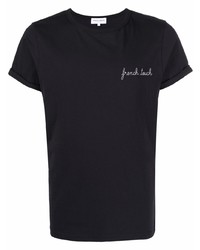 T-shirt girocollo nera di Maison Labiche