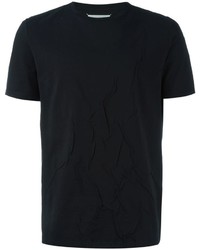 T-shirt girocollo nera di Maison Margiela
