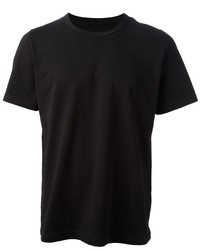 T-shirt girocollo nera di Maison Martin Margiela