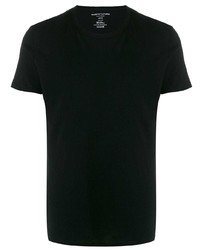 T-shirt girocollo nera di Majestic Filatures