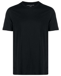 T-shirt girocollo nera di Majestic Filatures