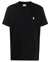 T-shirt girocollo nera di Marcelo Burlon County of Milan
