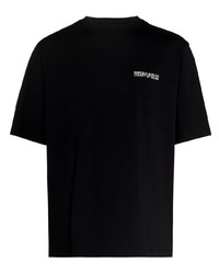 T-shirt girocollo nera di Marcelo Burlon County of Milan