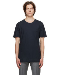 T-shirt girocollo nera di Massimo Alba