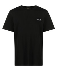 T-shirt girocollo nera di MCM