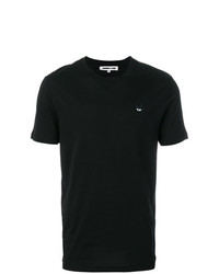 T-shirt girocollo nera di McQ Alexander McQueen