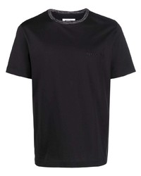 T-shirt girocollo nera di Missoni