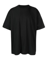 T-shirt girocollo nera di MM6 MAISON MARGIELA