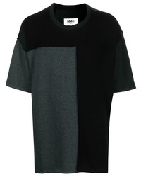 T-shirt girocollo nera di MM6 MAISON MARGIELA
