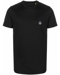 T-shirt girocollo nera di Moncler Genius