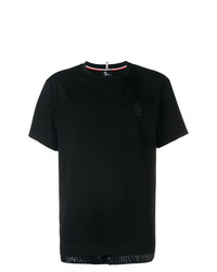 T-shirt girocollo nera di MONCLER GRENOBLE