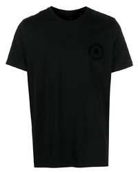 T-shirt girocollo nera di Moose Knuckles