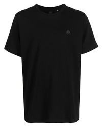 T-shirt girocollo nera di Moose Knuckles
