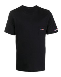 T-shirt girocollo nera di Mr & Mrs Italy