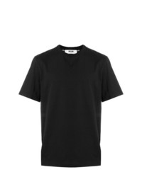 T-shirt girocollo nera di MSGM