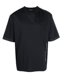 T-shirt girocollo nera di Neil Barrett