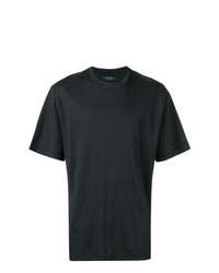 T-shirt girocollo nera di Overcome