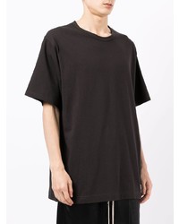 T-shirt girocollo nera di Yohji Yamamoto