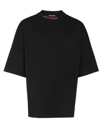 T-shirt girocollo nera di Palm Angels