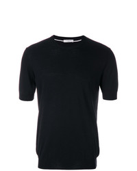 T-shirt girocollo nera di Paolo Pecora