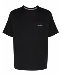 T-shirt girocollo nera di Patagonia
