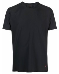 T-shirt girocollo nera di Peuterey