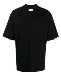 T-shirt girocollo nera di Philippe Model Paris