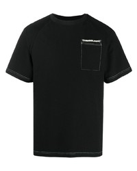 T-shirt girocollo nera di Pleasures