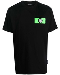 T-shirt girocollo nera di Plein Sport