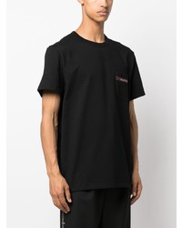 T-shirt girocollo nera di Alexander McQueen