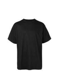 T-shirt girocollo nera di Pressure
