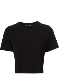 T-shirt girocollo nera di Proenza Schouler