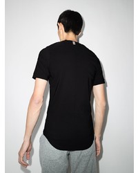 T-shirt girocollo nera di Prevu