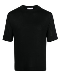 T-shirt girocollo nera di PT TORINO
