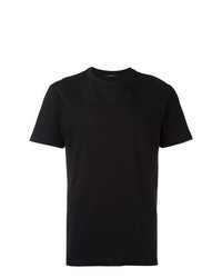 T-shirt girocollo nera di Qasimi