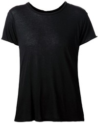 T-shirt girocollo nera di R 13
