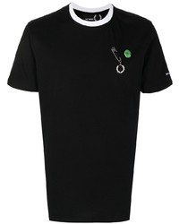 T-shirt girocollo nera di Raf Simons X Fred Perry