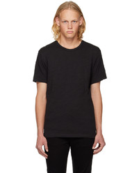 T-shirt girocollo nera di rag & bone
