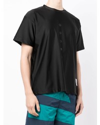 T-shirt girocollo nera di Fumito Ganryu