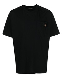 T-shirt girocollo nera di Roberto Cavalli