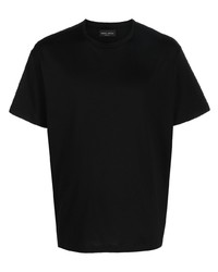 T-shirt girocollo nera di Roberto Collina