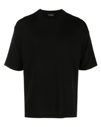 T-shirt girocollo nera di Roberto Collina
