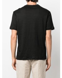 T-shirt girocollo nera di Brioni