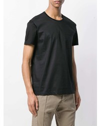 T-shirt girocollo nera di Low Brand