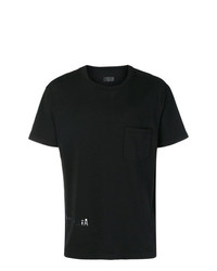 T-shirt girocollo nera di RtA