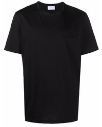 T-shirt girocollo nera di Salvatore Ferragamo