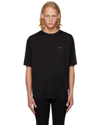 T-shirt girocollo nera di Satisfy