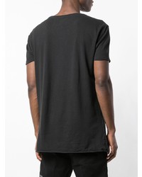 T-shirt girocollo nera di Ksubi