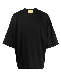 T-shirt girocollo nera di Seven By Seven
